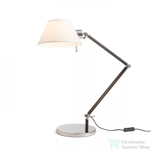 Rendl MONTANA asztali lámpa fehér/fekete króm 230V E27 28W R13283