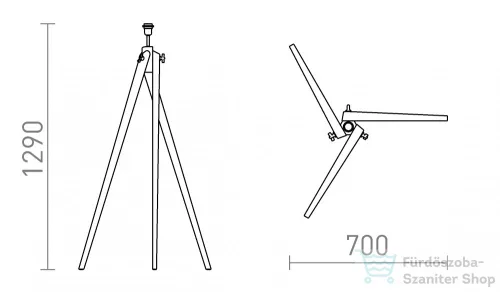 Rendl AMBITUS állólámpa talapzat bambusz 230V E27 28W R13304