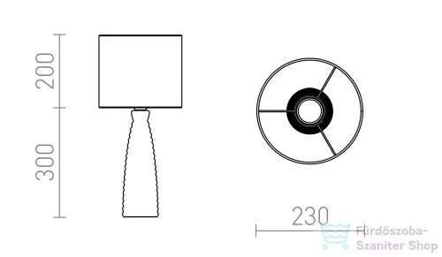 Rendl LAURA asztali lámpa bézsszürke 230V E27 28W R13324
