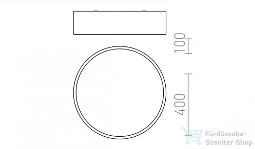 Rendl MEZZO 40 DIMM mennyezeti lámpa fehér 230V LED 30W 3000K R13328