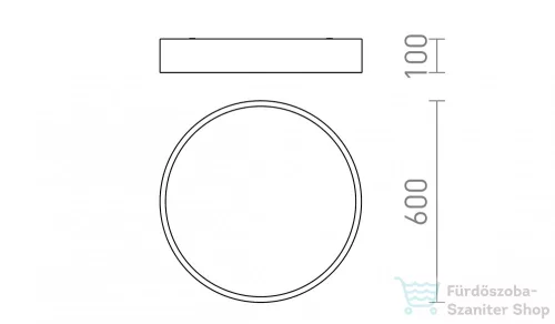 Rendl MEZZO 60 DIMM mennyezeti lámpa fehér 230V LED 60W 3000K R13332