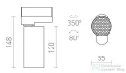 Rendl FORZA háromfázisú áramkörös sínre fekete  230V LED GU10 10W R13353