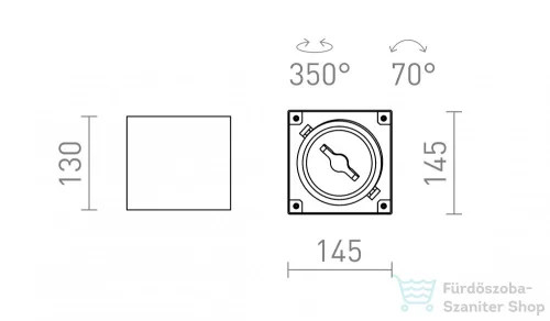 Rendl JAMES I DIMM mennyezeti lámpa matt fehér 230V LED 15W 24° 3000K R13361