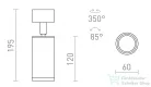 Rendl BELENOS mennyezeti lámpa fekete  230V LED GU10 9W R13364