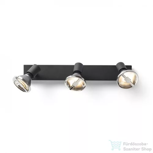Rendl TRICA III fali lámpa fekete 230V GU10 3x25W R13376