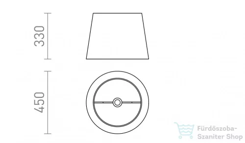 Rendl ILLUSION 45/33 lámpabúra  krómozott fólia  max. 20W R13417