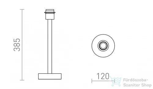 Rendl MAUI asztali lámpatest fa 230V E27 20W R13437