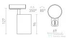 Rendl CONNOR egyfázisú áramkörös sínre fekete/aranysárga  230V LED GU10 10W R13498
