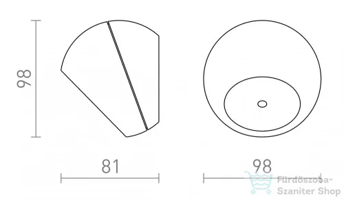 Rendl SIV felületre szerelhető antracitszürke 230V LED 6W 120° IP54 3000K R13502