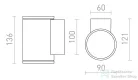 Rendl LIZZI I fali lámpa antracitszürke 230V GU10 35W IP54 R13508