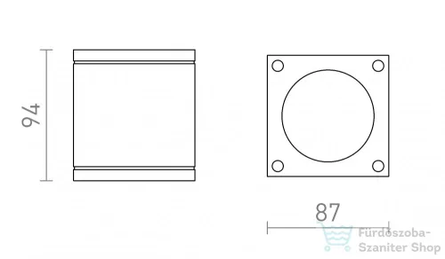 Rendl RODGE mennyezeti lámpa antracitszürke 230V GU10 35W IP54 R13511