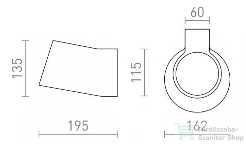 Rendl BENITA fali lámpa gipsz 230V E14 25W R13520