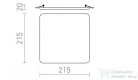 Rendl BELI SQ 21 süllyesztett lámpa tej akril 230V LED 24W IP65 3000K R13522