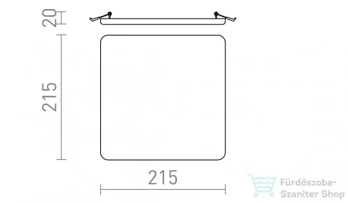 Rendl BELI SQ 21 süllyesztett lámpa tej akril 230V LED 24W IP65 3000K R13522