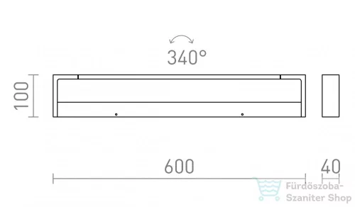 Rendl IMPERISO 60  fehér  230V LED 18W IP44  3000K R13555
