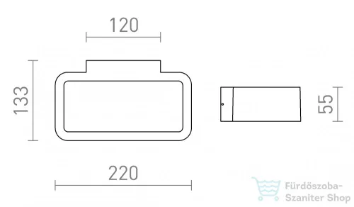 Rendl TAPA fali lámpa fehér 230V LED 6W IP54 3000K R13562