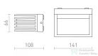 Rendl CLAIRE 14 fali lámpa antracitszürke tej akril 230V LED 6W IP54 3000K R13564