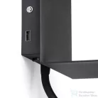 Rendl ROSTAM fali lámpa USB-vel fekete 230V LED 2x3W 3000K R13571