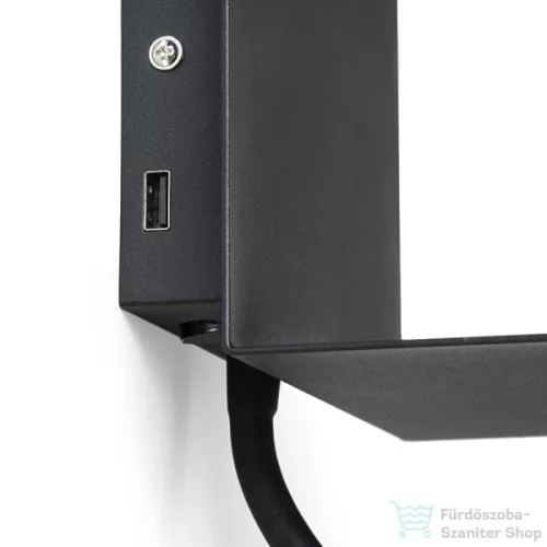 Rendl ROSTAM fali lámpa USB-vel fekete 230V LED 2x3W 3000K R13571