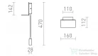 Rendl ROSTAM fali lámpa USB-vel fekete 230V LED 2x3W 3000K R13571