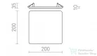 Rendl BJORK SQ 20 süllyesztett lámpa fehér 230V LED 18W 3000K R13590
