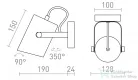 Rendl HAREN felületre szerelhető réz/fekete 230V E27 15W R13612