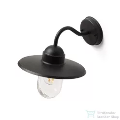   Rendl BEACON fali lámpa fekete strukturált üveg 230V E27 60W IP44 R13614