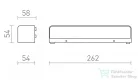 Rendl SAMPO fali lámpa antracitszürke 230V LED 9W IP65 3000K R13619