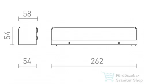 Rendl SAMPO fali lámpa antracitszürke 230V LED 9W IP65 3000K R13619