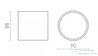 Rendl SENZA R mennyezeti lámpa antracitszürke tiszta üveg 230V LED 6W IP65 3000K R13623