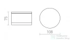 Rendl ORIN R mennyezeti lámpa fehér szatén akril 230V LED 10W IP54 3000K R13626