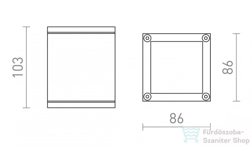 Rendl KEIG mennyezeti lámpa fehér 230V GU10 35W IP65 R13631