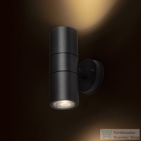 Rendl SORANO II fali lámpa fekete műanyag 230V LED GU10 2x8W IP44 R13634