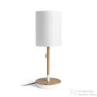 Rendl KEITH asztali lámpatest USB-vel fehér bükk 230V E27 40W R13639