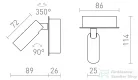 Rendl MIG fali lámpa fehér 230V LED 3W 30° 3000K R13644
