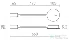 Rendl VALE fali lámpa fekete 230V LED 3W 30° 3000K R13648