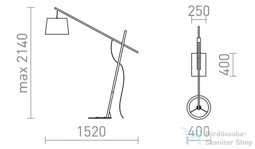 Rendl DANTE állólámpa fekete fa 230V E27 25W R13653