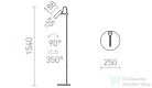 Rendl VARIA állólámpa fekete sárgaréz 230V LED GU10 9W R13660