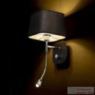 Rendl PERTH fali lámpa LED spotlámpával fekete/fekete króm 230V E14 LED 15+3W 30°  3000K R13662