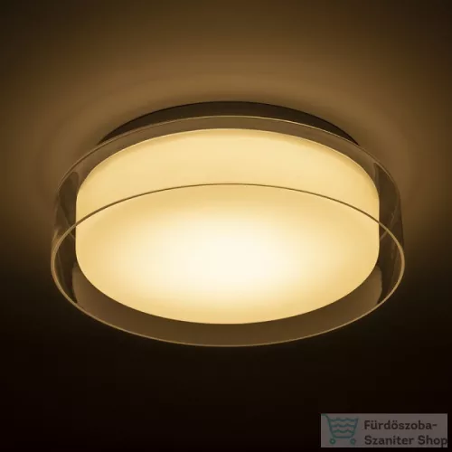 Rendl VENICE LED 30 mennyezeti lámpa tiszta üveg/opál üveg/króm 230V LED 12W IP44 3000K R13685