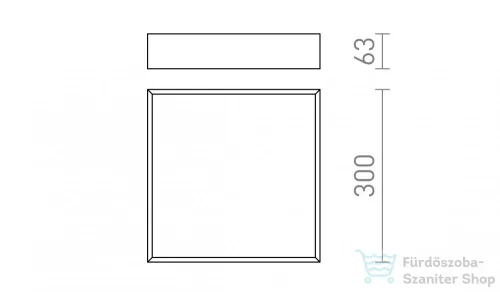 Rendl MERANO LED 30 mennyezeti lámpa króm/matt akrilát 230V LED 16W IP44 3000K R13697