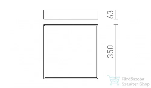 Rendl MERANO LED 35 mennyezeti lámpa króm/matt akrilát 230V LED 24W IP44 3000K R13698