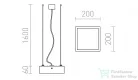 Rendl STRUCTURAL LED 20x20 függő lámpa  szálcsiszolt alumínium 230V LED 12W  3000K R13709