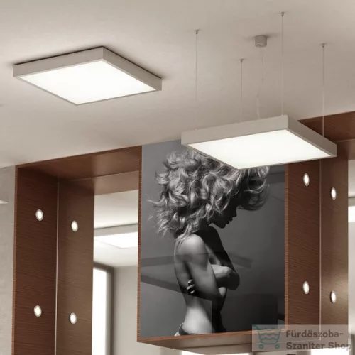 Rendl STRUCTURAL LED 55x55 függő lámpa  szálcsiszolt alumínium 230V LED 48W  3000K R13714