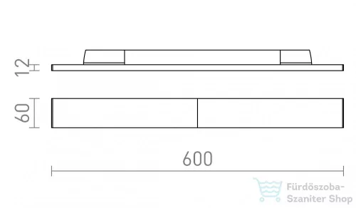 Rendl FLATLINE 60 háromfázisú áramkörös sínre fehér  230V LED 20W 90°  3000K R13731