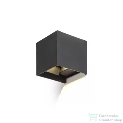   Rendl TITO SQ DIMM fali lámpa fekete 230V LED 2x3W IP65 3000K R13739