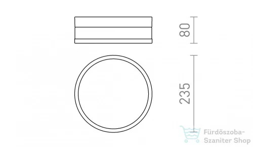 Rendl CIRA LED 23 mennyezeti lámpa opál üveg/króm 230V LED 12W IP44 3000K R13742