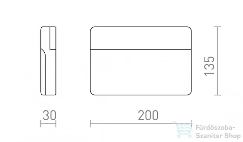 Rendl GAVIN fali lámpa antracitszürke tej akril 230V LED 13W IP65 3000K R13756