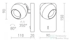Rendl SIENA fali lámpa fehér 230V GU10 50W R13761