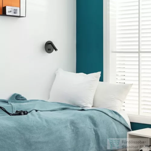 Rendl THALIA fali lámpa fekete szatén akril 230V LED 6+3W 3000K R13765